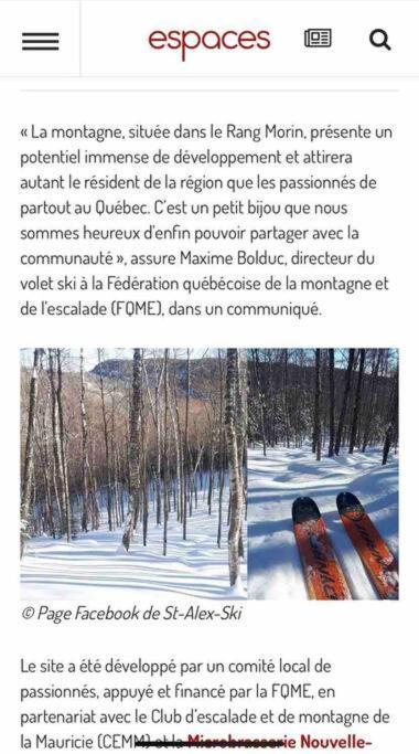 Chalet Riviere - Bord De Riviere - Romantique Saint-Alexis-des-Monts Exterior foto